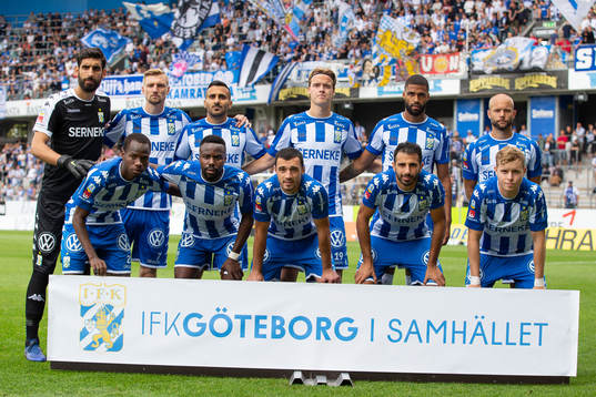 IFK Göteborgs startelva innan fotbollsmatchen i