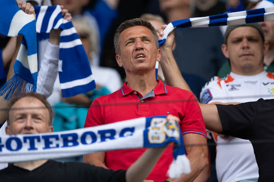 IFK Göteborgs tidigare sportchef Mats Gren på läktaren