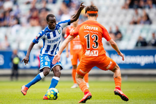 IFK Göteborgs Alhassan Yusuf Abdullahi mot AFC Eskilstunas