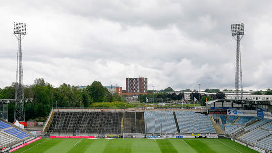 Östgötaporten före fotbollsmatchen i Allsvenskan mellan