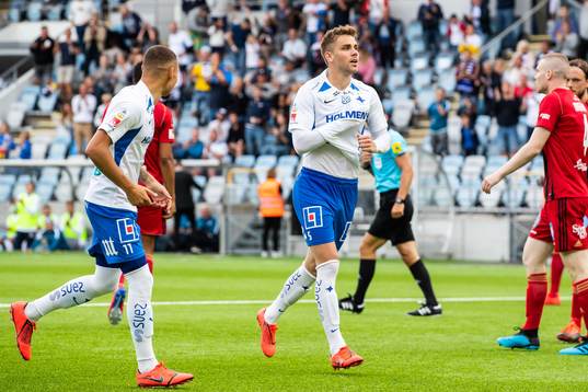 IFK Norrköpings Christoffer Nyman jublar