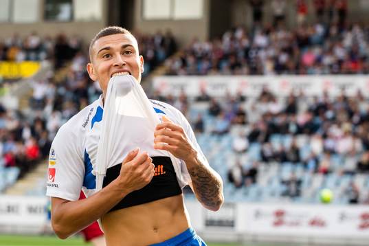 IFK Norrköpings Jordan Larsson deppar