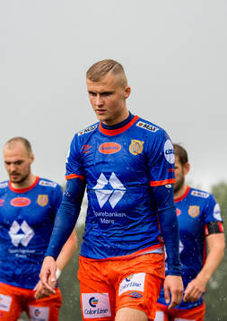 David Kristjan Olafsson of Aalesund at half time