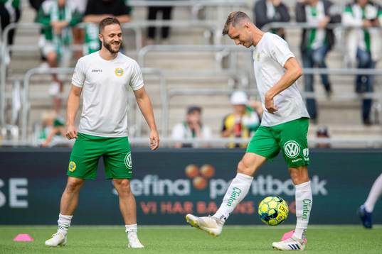 Hammarbys Mats Solheim och Richard Magyar