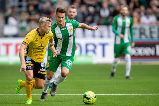 Elfsborgs Simon Strand och Hammarbys Alexander Kacaniklic