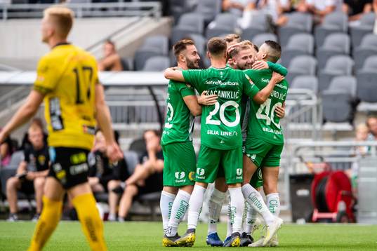 Hammarbys Muamer Tankovic, Simon Sandberg, Alexander