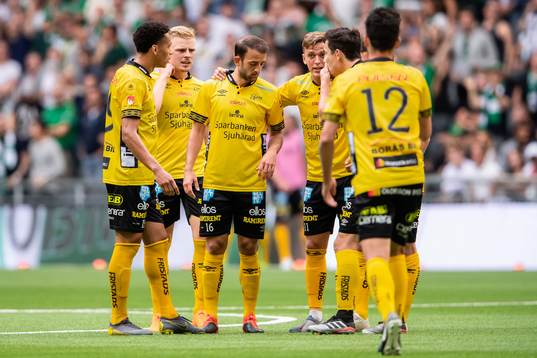 Elfsborgs Kevin Kabran, Robert Gojani, Jesper Karlsson och
