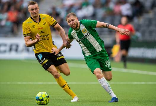 Elfsborgs Stian Rode Gregersen och Hammarbys Darijan Bojanic