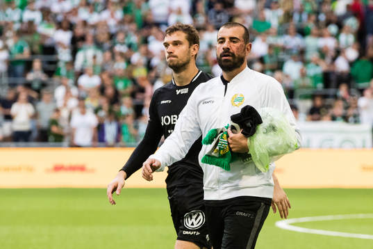 Hammarbys målvakt Davor Blazevic och målvakt Gianluca