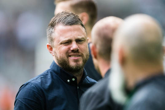 Elfsborgs manager Jimmy Thelin innan fotbollsmatchen i