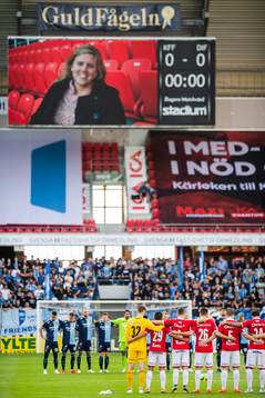 En tyst minut för Kalmars Johanna Brolin