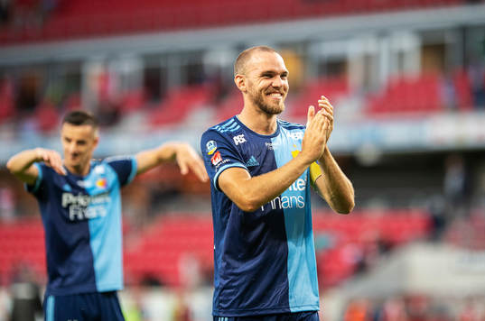 Djurgårdens Marcus Danielson jublar