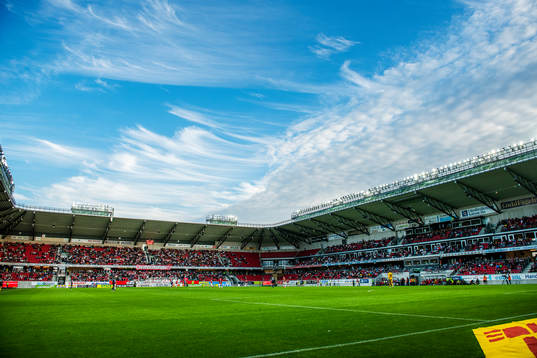 Generell vy av Guldfågeln Arena