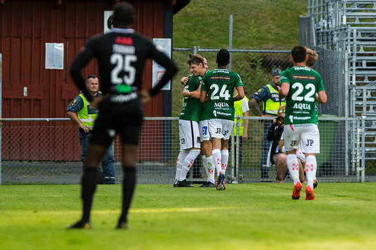 Jönköpings spelare jublar