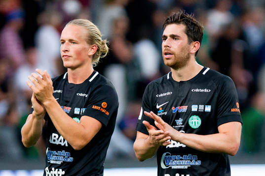 Västerås Douglas Karlberg och Carlos Gaete Moggia deppar