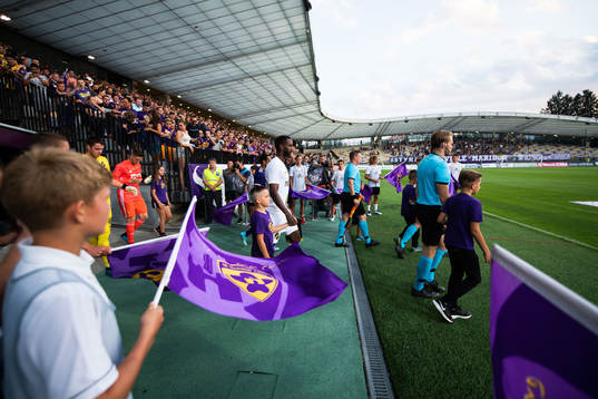 Henok Goitom of AIK enters the pitch