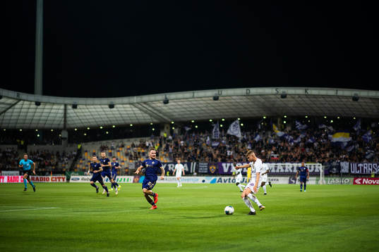 Dino Hotic of Maribor and Anton Salétros of AIK