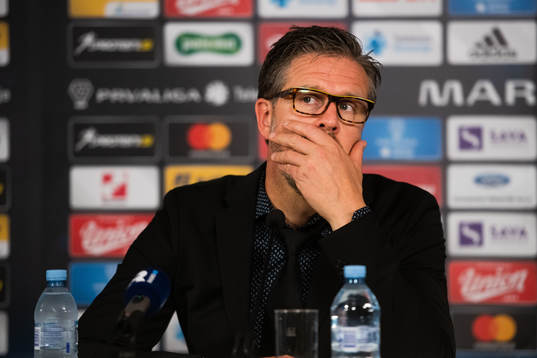 Rikard Norling, head coach of AIK at the press conference