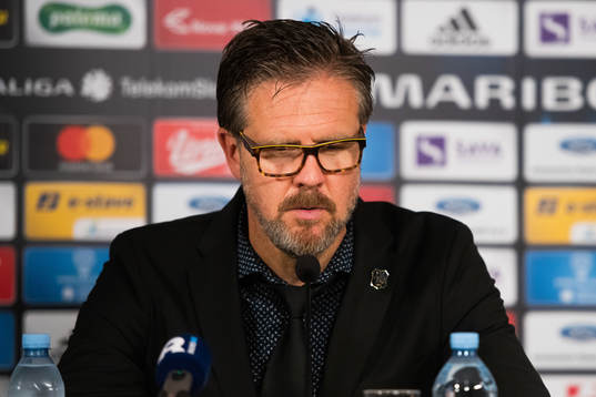Rikard Norling, head coach of AIK at the press conference