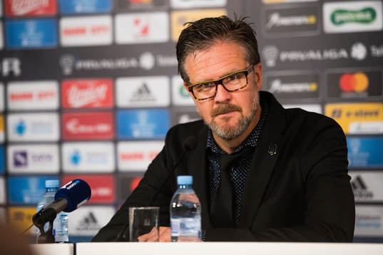 Rikard Norling, head coach of AIK at the press conference