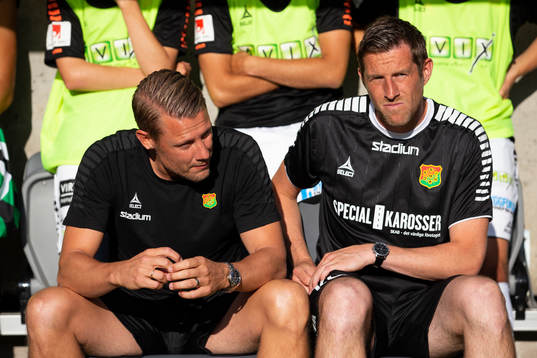 GAIS tränare Patrik Ingelsten och assisterande tränare