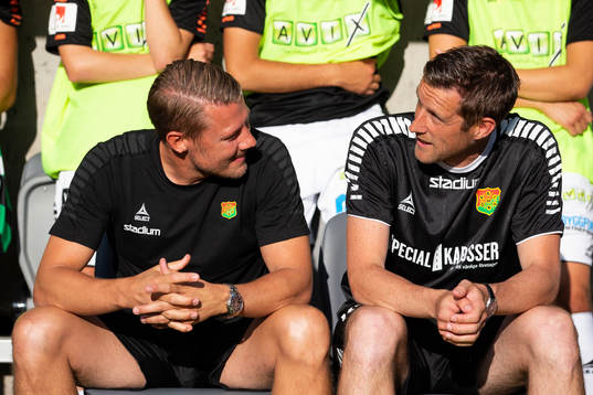 GAIS tränare Patrik Ingelsten och assisterande tränare