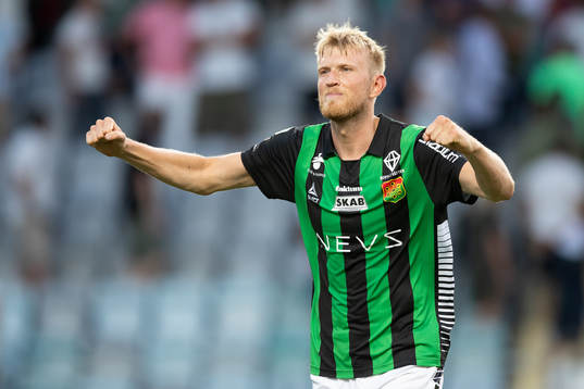 GAIS Carl Elfgren Nyström jublar