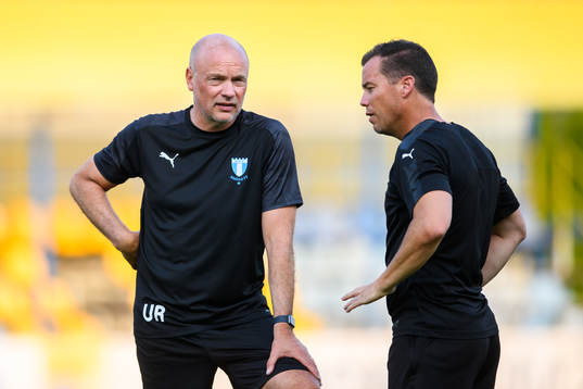 Uwe Rösler, head coach and sportchef Daniel Andersson of