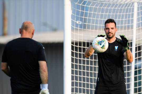 Goalkeeper Dusan Melicharek of Malmö FF