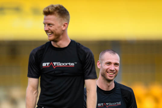 Anders Christiansen and Jo Inge Berget of Malmö FF