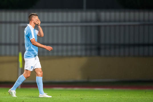 Markus Rosenberg of Malmö FF looks dejected