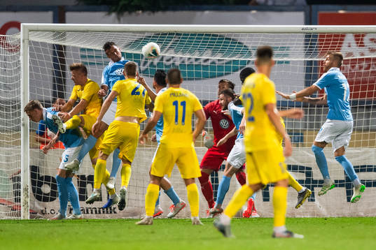 Shamar Nicholson of Domzale scores 1-0