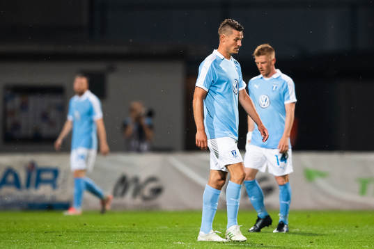 Markus Rosenberg of Malmö FF looks dejected