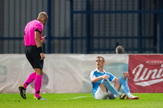 Sören Rieks of Malmö FF sits