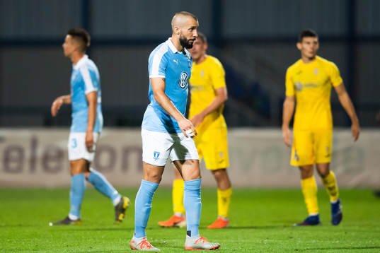 Guillermo Molins of Malmö FF looks dejected