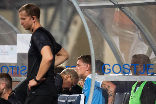 Doctor Pär Herbertsson and Sören Rieks of Malmö FF