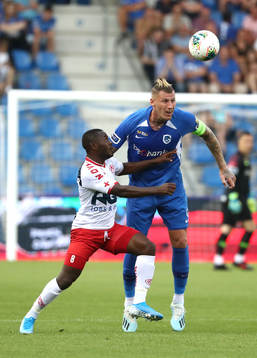 GENK, BELGIUM - JULY 26: Abdul Jeleel Ajagun of Kv Kortrijk