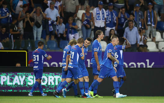 GENK, BELGIUM - JULY 26: Ianis Hagi of Krc Genk celebrates