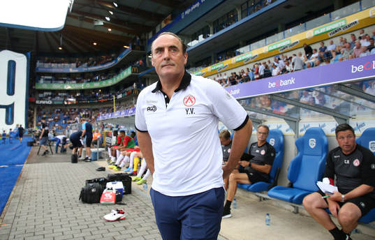 GENK, BELGIUM - JULY 26: Yves Vanderhaeghe, head coach of