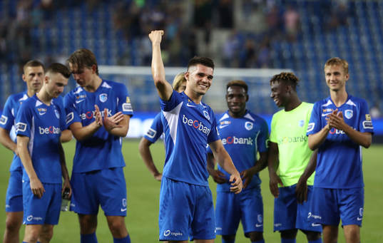 GENK, BELGIUM - JULY 26: Ianis Hagi of Krc Genk celebrates