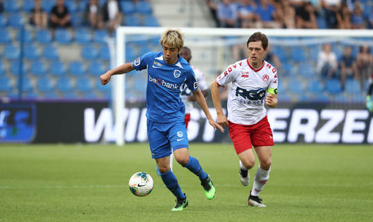 GENK, BELGIUM - JULY 26: Junya Ito of Krc Genk and Hannes