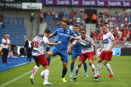GENK, BELGIUM - JULY 26: Kristof D'Haene of Kv Kortrijk and