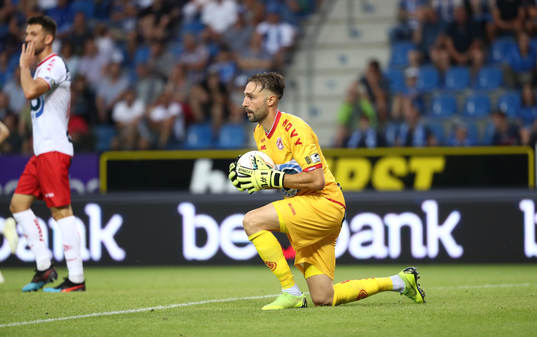 GENK, BELGIUM - JULY 26: Sebastien Bruzzese of Kv Kortrijk