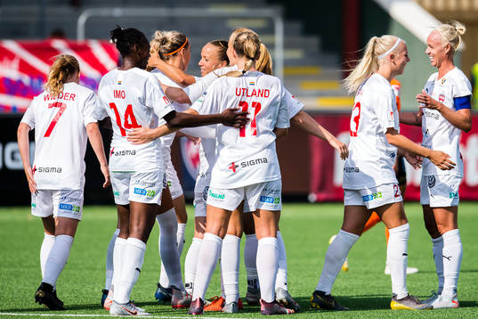 Rosengårds spelare jublar
