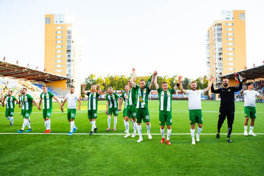 Hammarbys spelare jublar