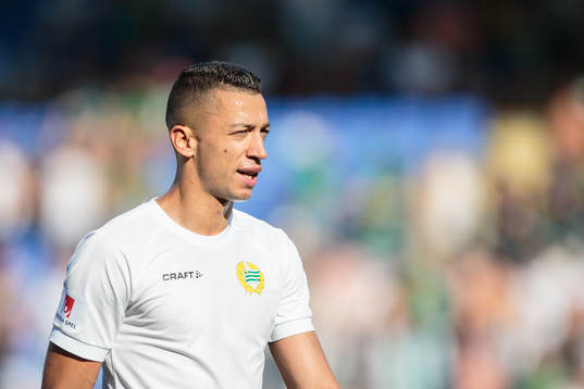 Hammarbys Nikola Djurdjic innan fotbollsmatchen i