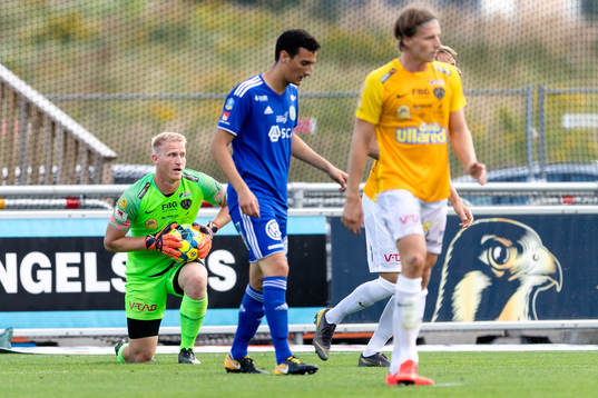 Falkenbergs målvakt Hampus Nilsson