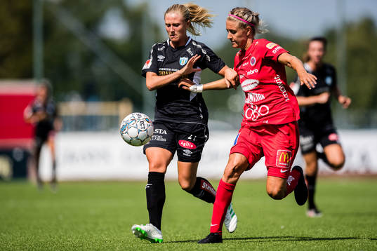 Göteborgs Rebecka Blomqvist och Örebros Emma Kullberg