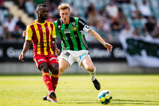 Syrianskas Success Chimankpa Nwosu och GAIS Marcus Bergholtz
