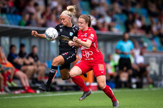 Göteborgs Emma Koivisto och Örebros Maja Regnås